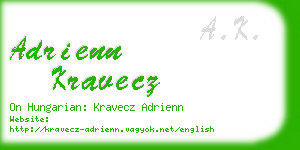 adrienn kravecz business card